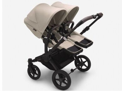 Universalus vežimėlis dvynukams Bugaboo Donkey 5 TWIN Desert taupe/Desert taupe/black frame 2in1 1