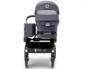 Universalus vežimėlis pametinukams Bugaboo Donkey 5 DUO Stormy Blue/Midnight Black/Black važiuoklė 4