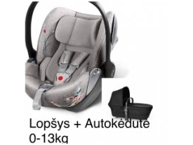 Komplektas: Vežimėlio lopšiuko + autokėdutės 0-13 kg