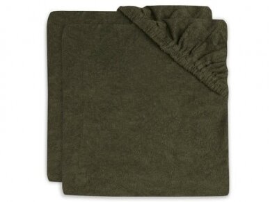 CHANGING MAT COVER JOLLEIN 50X70CM TERRY Leaf green