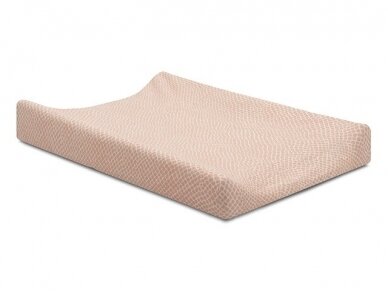 Чехол для пеленального матраса Jollein Jersey Snake Pale Pink 50x70cm